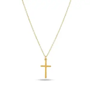 PALMONAS 18k Gold Plated Golden Cross Necklace for Women - Gift for Girls & Women | Waterproof & Anti-Tarnish Necklace