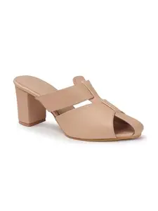 Iconics Women Sandal,Peach,UK-3
