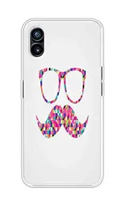 The Little Shop Designer Printed Soft Silicon Back Cover for Nothing Phone 1 (Moustache)