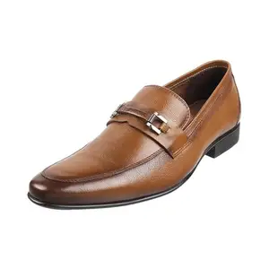 Mochi Men Tan Leather Moccasin/Formal Shoes UK/11 EU/45 (19-145)