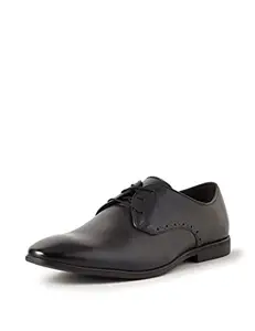 Clarks Mens Bampton Park Black Leather Black Lace - 11 UK (261520877, Derby)