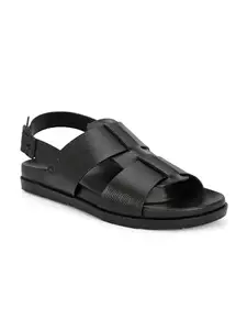 San Frissco Men's Sandal-8 Kids UK (SV 0108 Black)