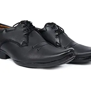S.B. Footwear Men's Faux Leather Slip On Black Formal Shoes_9 UK MR025-9