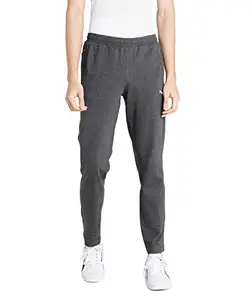 Puma Men, Zippered Jersey Sweatpants, Dark Gray Heather, S, (58825407)