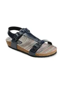 ELLE Women Sandal,Navy Blue,UK-7