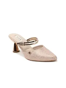 ELLE Women Sandal,Nude,UK-6