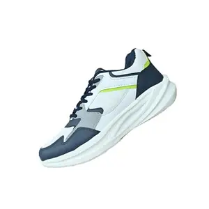 NEKSO Men's Running Shoes: Comfortable Adult Running Shoes for Active Men (Grey, UK Footwear Size System, Adult, Men, Numeric, Narrow, 11)