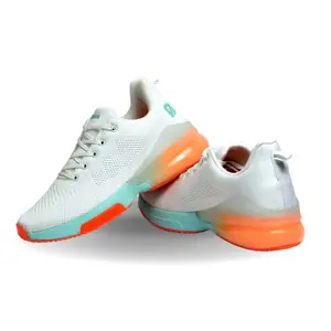 DECANE Power Champ Lace Up Lightweight Running Shoes (White, Numeric_9)