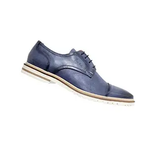 Pierre Cardin Men's PC4002 Navy Leather Uniform Dress Shoe