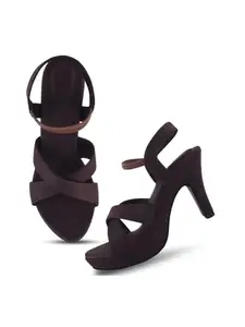 Froh Feet Women’s Comfortable Slim Heel Backstrap Sandals with Crosstrap Design