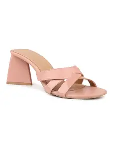Inc.5 Women Peach Block Heels