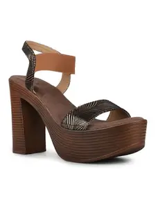 Inc.5 Womens Gold Solid Round Toe Heels