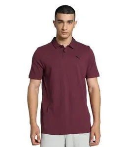 Puma Men's Solid Regular Fit T-Shirt (681947_Team Regal Red