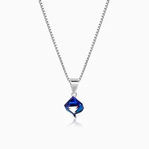 GIVA 925 Silver Mystic Prism Pendant with Box Chain| Necklace to Gift Women & Girls | With Certificate of Authenticity and 925 Stamp | 6 Months Warranty