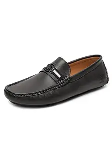 U.S. POLO ASSN. FRITOF Men's Grey Driving Shoes-(UK/10) (US/11) (2FD22543G07)