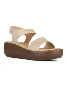 Inc.5 Womens Golden Round Toe Party Wear Heel Sandals