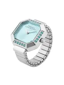 French Connection Women’s Sunray Blue Dial Analog Ring Watch – FCR01USM