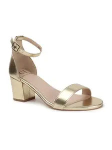 Carlton London Women Sandal,Gold,UK-3
