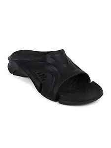 Carlton London Men's BLACK Slides 6 UK (CL-D-M-114)