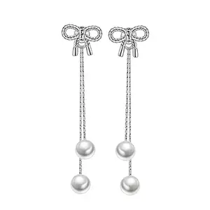 MYKI Stunning Pearl Earrings For Women & Girls