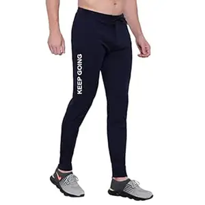 BLUE STAR SHARK Men's Slim Fit Track Pants – Joggers for Running, Gym, Sports, and Casual Wear | Multipurpose Activewear Lower for Men & Boys | Stylish Summer Trousers & Night Pants