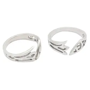 Unniyarcha 92.5 Boho Design Sterling Silver Toe Rings (Pair) For Women's Pure Silver 925, Sterling Silver Jewellery with Certificate of Authenticity & 925 Toe Rings for Women's Silver, God, Religion