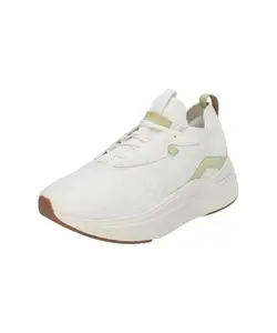 Puma Womens Softride Stakd Premium WNS Warm White-Pistachio Green-Gold Running Shoe - 7 UK (37885409)