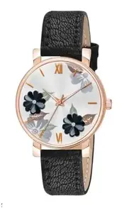 Stylish and Trandy Leather Strap Analog Watch for Women(SR-815) AT-8151(Pack of-1)