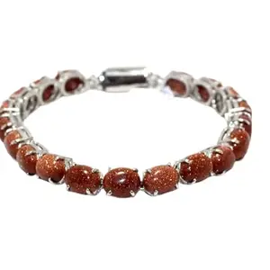 Rajasthan Gems Bracelet 925 Sterling Silver Jewelry Natural Starstone Sandstone Gem Stone Women Handmade Gift j482