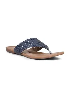 Bata Women's Janis Blue Slippers - 8 UK/India (41 EU)(5719208)