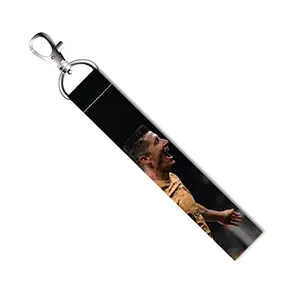 ISEE 360® Lewndoski Footballer Lanyard Tag with Swivel Lobster for Gift Luggage Bags Backpack Laptop Bags L X H 5 X 0.8 INCH