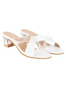 Shoetopia girls C-1540 White Heeled Sandal - 7 UK (Girls-C-1540-White)
