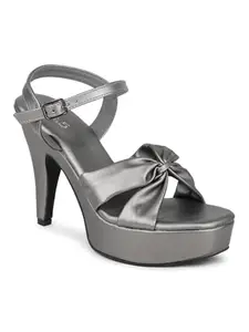 INC.5 Women Pewter Platform Heels