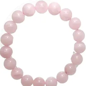 Gemini .Gems A+ Grade Rose Quotes Bracelet For Self Love Outstanding Rose Quartz Bracelet Bracelet For Women Stylish Baby Pink For Women Stylish Original Certified गुलाबी क्वार्ट्ज़ ब्रासलेट