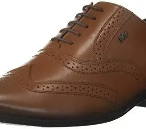 Lee Cooper Men Tan Leather Formal Shoes_TAN_44