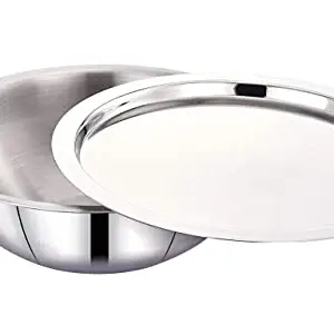 Maxima Tasra Triply Stainless Steel Cookware 18 cm - Induction Friendly, Exotic Color, Multipurpose, and Durable | Without Handle | Non Stick Vessel | Dishwasher Friendly - Capacity - 1.2 LTR price in India.