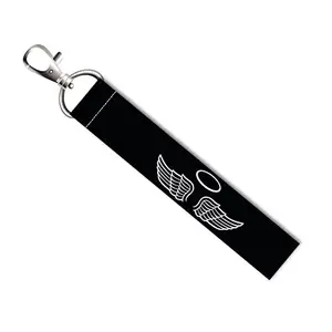 ISEE 360® Angel Wings Lanyard Bag Tag with Swivel Lobster for Gift Luggage Bags Backpack Laptop Bags Students Employees L X H 5 X 0.8 INCH