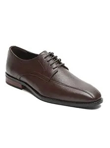 TEAKWOOD LEATHERS Men's Leather Formal Derby Shoes (42, Brown)
