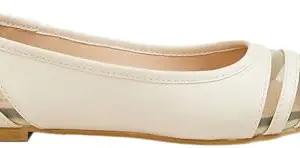 Max Women Panelled Ballerinas(Beige_37)