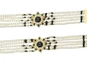 Traditional Pearl Beaded Bracelet Set for Women | Stylish Adjustable Ethnic Pair (Multicolor)