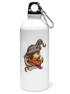 ViShubh Sidewards facing man- Sipper bottle of illustration designs