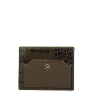 Da Milano Leather RFID Wallet for Men with Multicard Slot - Green