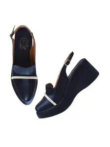 Shoetopia Stylish Blue Heels For Girls