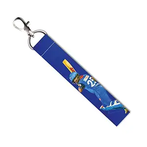 ISEE 360® Shikar Dhawan Cricketer Lanyard Tag with Swivel Lobster for Gift Luggage Bags Backpack Laptop Bags L X H 5 X 0.8 INCH