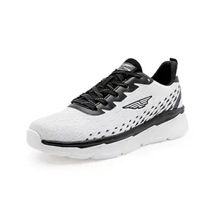Red Tape Walking Shoes for Men- White Lace-Up Sports Walking Shoes, Perfect for Walking & Running
