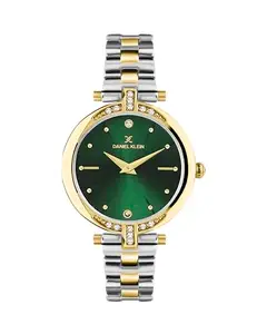 Daniel Klein Metal Women's Green Dial Analogue Watch - Dk.1.12320-8
