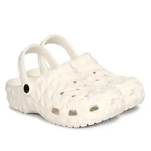 Extra Soft Men's Casual Sports Clogs Sandals with Adjustable Back Strap for Adult Comfortable & Lightweight Stylish Clogs (White, UK Footwear Size System, Adult, Men, Numeric, Medium, 9)