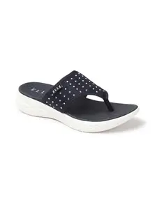ELLE Women Sandal,Navy Blue,UK-7