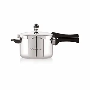 Neelam Triply Stainless Steel Curve Pressure Cooker, Outer Lid Pan, 2.5mm Thickness, (3 Litres)