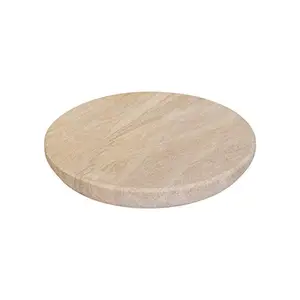 Terosa Terosa NAT Stone Sandalwood Board or Chandan Patta or Chandan Chakla (X-Large - 6inches)
